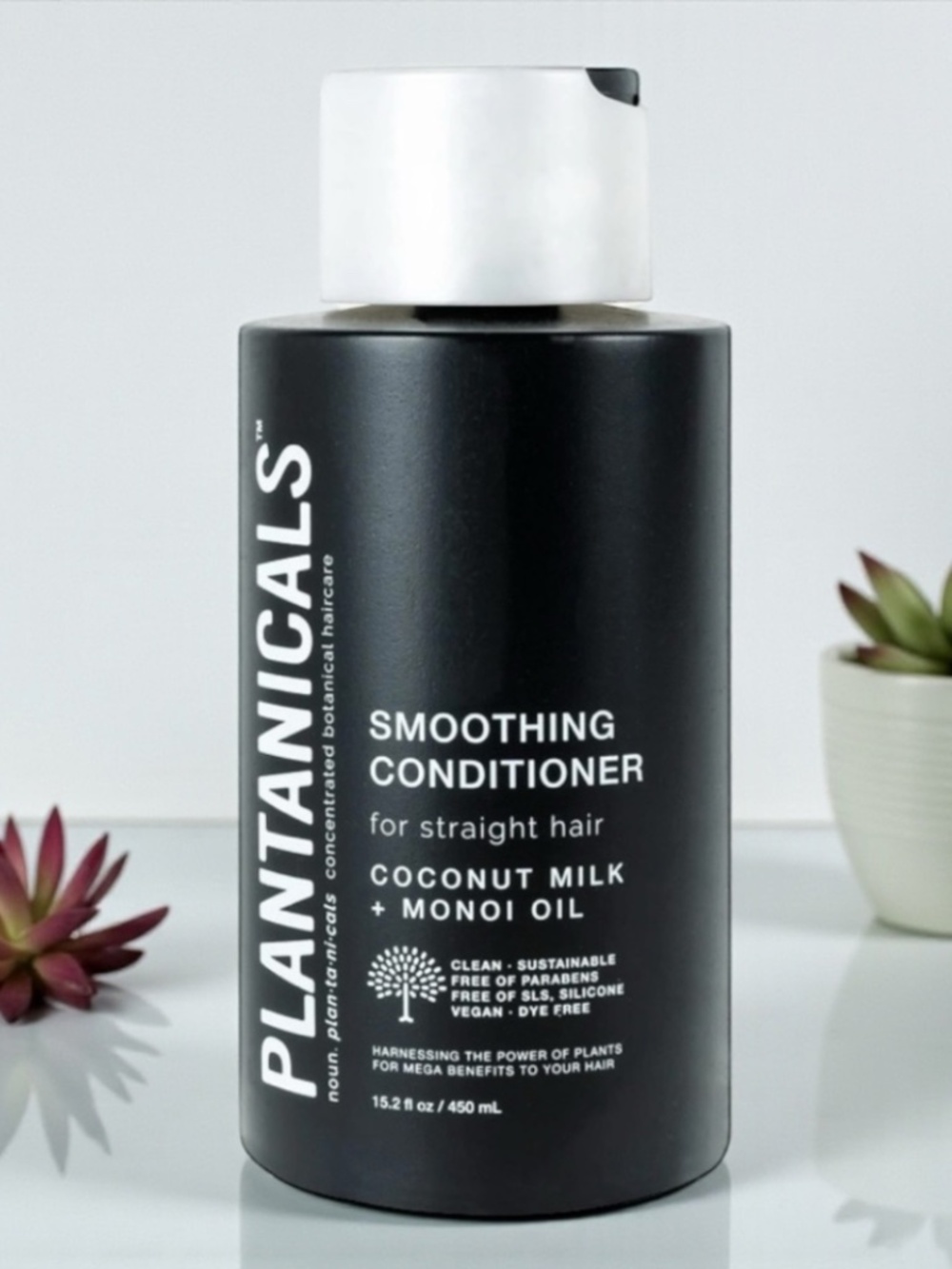 NEW Plantanicals Smoothing Conditioner For Straight Hair Coconut Milk Monoi Oil